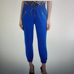 Blue Drawstring Jogger Pants